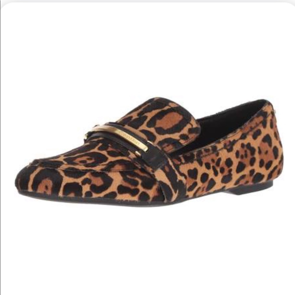 Calvin Klein Sz 5.5 Orianna Loafer Cheetah Leopard